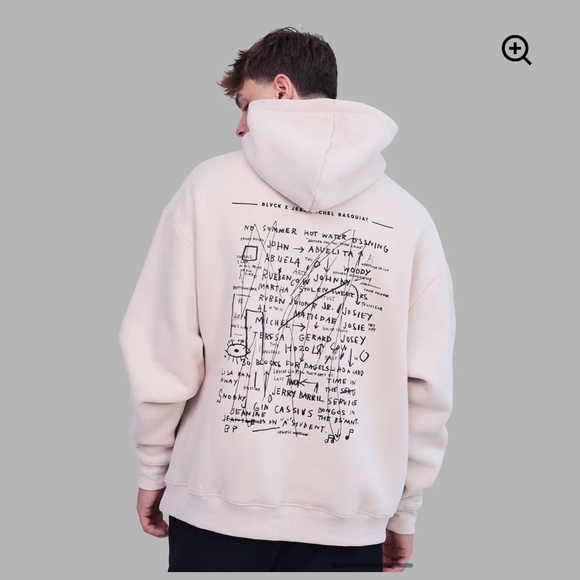 Blvck x Basquiat 'Crown' Hoodie Cream - Picture 7 of 7